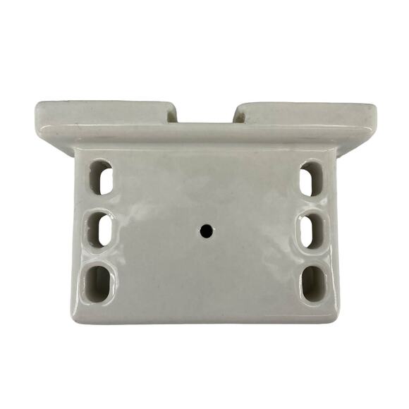 Vintage Ceramic 6-Slot Toothbrush and Cup Holder Wall Mount Antique Bath Reno - Picture 5 of 15